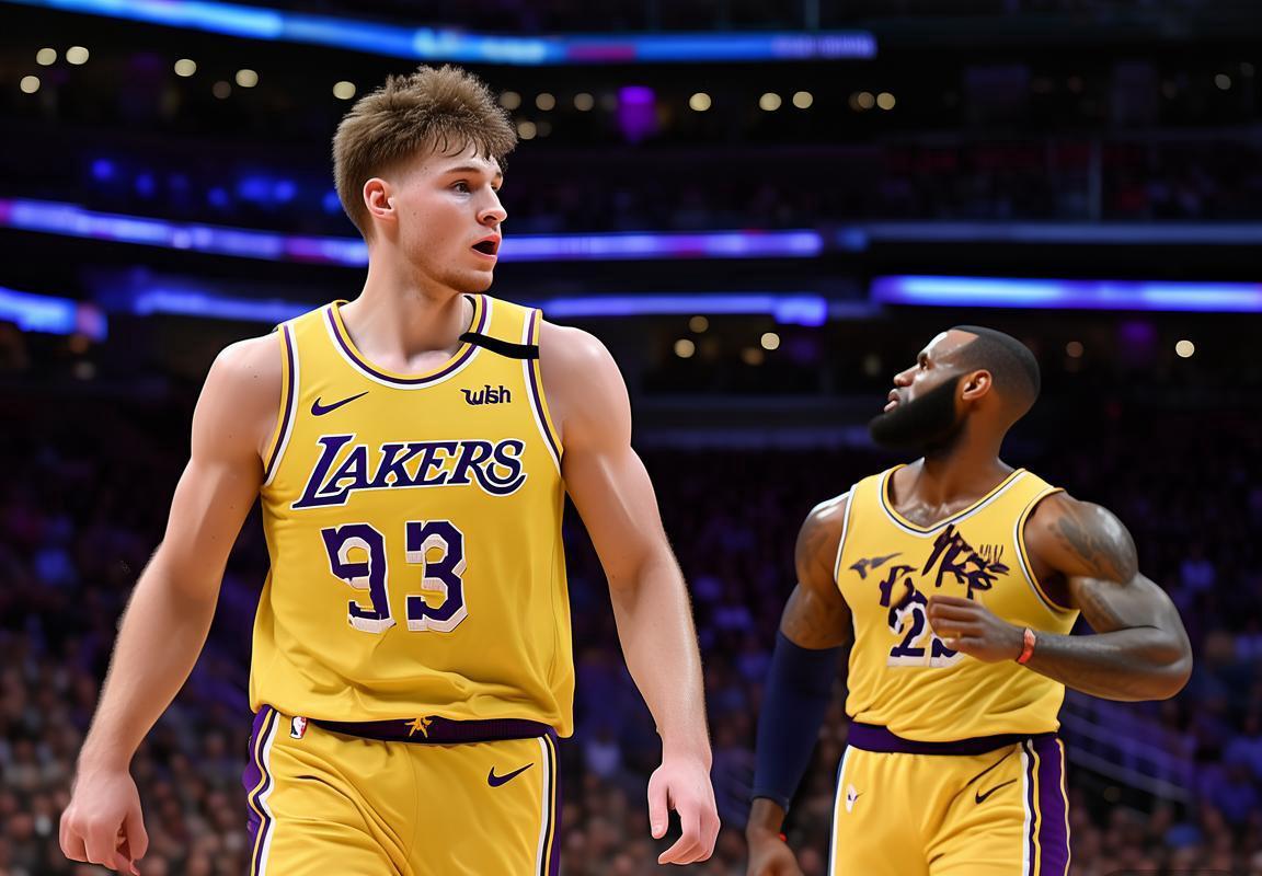 湖人NBA新纪元：东契奇联手里夫斯轰73分，詹姆斯退居二线助力新时代